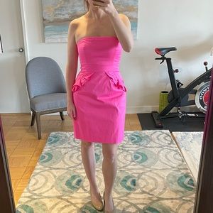 Hot Pink J. Crew Cocktail Dress with Pockets!
